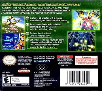 Nanostray (USA) box cover back